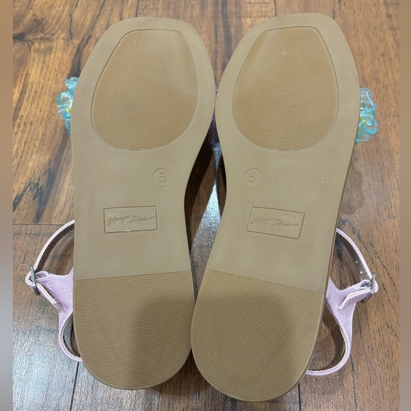 NWT Betsey Johnson Brice Pink Floral Girls Sandal, Size 5 - Picture 5 of 11